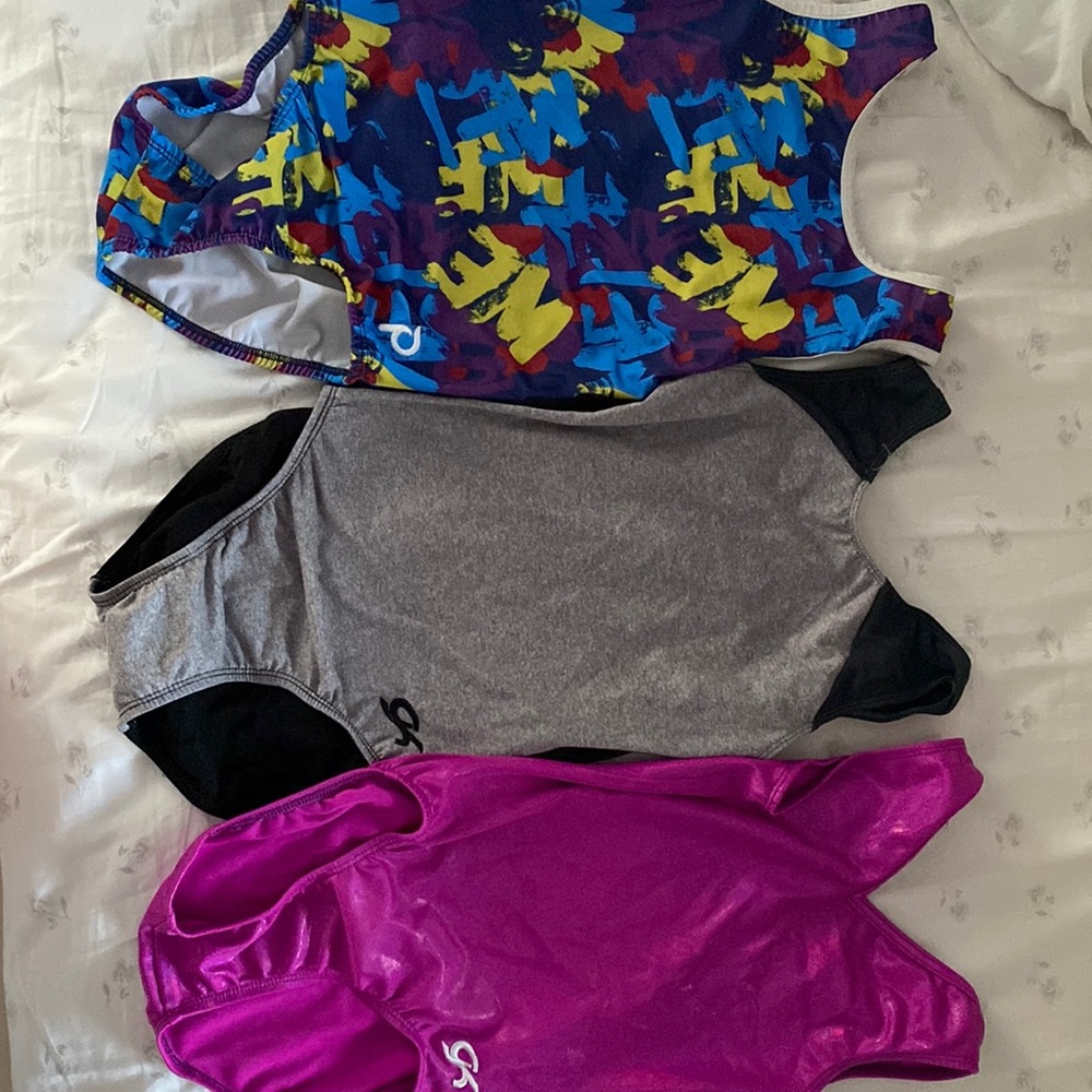 gymnastics leotard trip set!!!